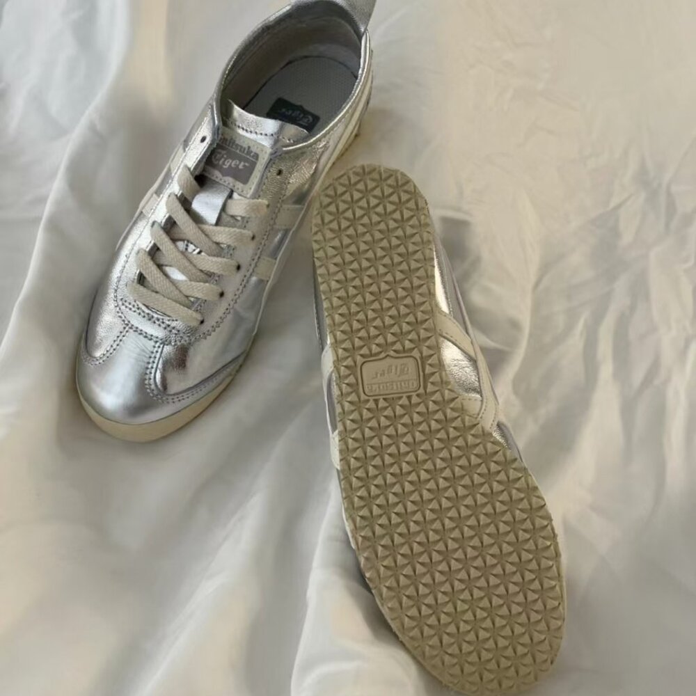 Onitsuka Tiger Women's Silver Casual Sneakers - Picture 5 of 5